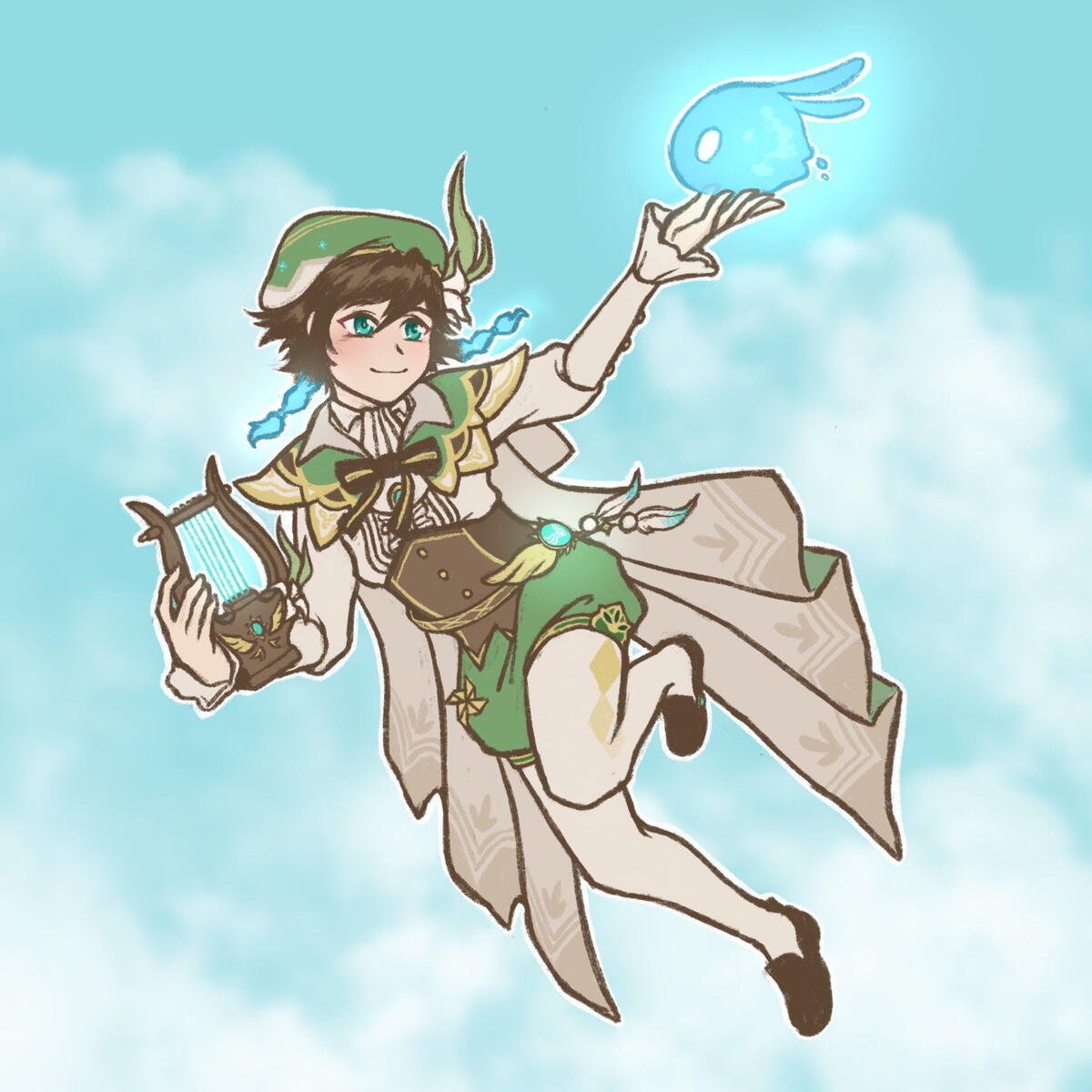 Venti Genshin Impact Fanart